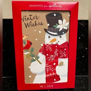 New Hallmark Snowman Seasons Greeting Cards